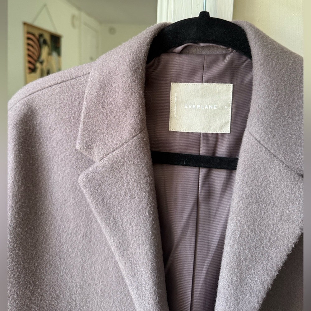 MUST GO - MOVING! Everlane the Italian Rewool Cocoon Coat - Picture 5 of 9